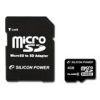 SILICON POWER Micro SDHC Card 4GB (Class 6) with SD Adapter