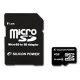 SILICON POWER Micro SDHC Card 4GB (Class 6) with SD Adapter