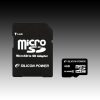 SILICON POWER Micro SDHC Card 4GB (Class 6) with SD Adapter