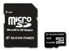 SILICON POWER Micro SDHC Card 4GB (Class 6) with SD Adapter