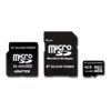 SILICON POWER Micro SDHC Card 4GB (Class 6) with Two Adapters