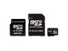 SILICON POWER Micro SDHC Card 4GB (Class 6) with Two Adapters