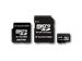 SILICON POWER Micro SDHC Card 4GB (Class 6) with Two Adapters