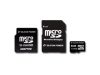 SILICON POWER Micro SDHC Card 4GB (Class 6) with Two Adapters