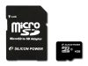 SILICON POWER Micro SDHC Card 4GB (Class 10) with SD Adapter