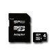 SILICON POWER Micro SDHC Card 4GB (Class 10) without SD Adapter