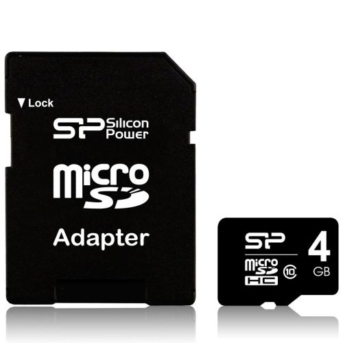 SILICON POWER 4GB,TF_SDHC C10 Retail,W/A
