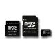 SILICON POWER Micro SDHC Card 4GB (Class 10) with Two Adapters