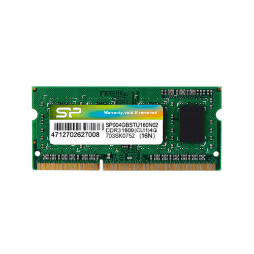 Silicon Power DDR3-1600 CL11 4GB DRAM DDR3 SO-DIMM Notebook 4GB (512*8) 8chips