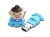 SILICON POWER 4GB USB 2.0 Unique 520 Blue