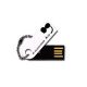 SILICON POWER 4GB USB 2.0 Touch 820 White