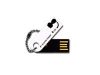 SILICON POWER 4GB USB 2.0 Touch 820 White