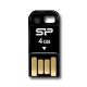 SILICON POWER 4GB USB 2.0 Touch T02 Black