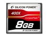 Silicon Power 400x 8GB CF Card Hi-speed Read up to 60MB/s, ATA interface, PIO mode 6, MWDMA 4, UDMA 6, ECC function, Retail pack