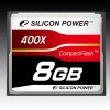 Silicon Power 400x 8GB CF Card Hi-speed Read up to 60MB/s, ATA interface, PIO mode 6, MWDMA 4, UDMA 6, ECC function, Retail pack