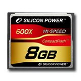 SILICON POWER Memória - Flash kártyák SILICON POWER 600X Professional NAND Flash Compact Flash 8GB 600x, Plastic, 1pcs