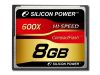 SILICON POWER Memória - Flash kártyák SILICON POWER 600X Professional NAND Flash Compact Flash 8GB 600x, Plastic, 1pcs