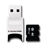 SILICON POWER Memória - Flash kártyák SILICON POWER Stylish USB Reader + M2 Card NAND Flash Memory Stick Micro M2 8GB, 1pcs