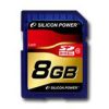 Silicon Power class 10 8GB SD Card SDHC R/W: up to 40/10 MB/s, Shock/water/x-ray-proof, Retail pack