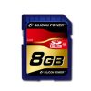 Silicon Power class 10 8GB SD Card SDHC R/W: up to 40/10 MB/s, Shock/water/x-ray-proof, Retail pack