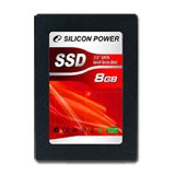 SILICON POWER 8GB SSD, 2.5'' 7mm, SATA 3Gb/s, Read/Write: 140 / 80 MB/s