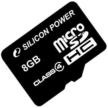 SILICON POWER Micro SDHC Card 8GB (Class 4) without SD Adapter