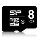 SILICON POWER 8GB,microSDHC Class4Retail with adapter