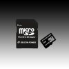 SILICON POWER Micro SDHC Card 8GB (Class 4) with Two Adapters