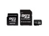 SILICON POWER Micro SDHC Card 8GB (Class 6) with Two Adapters