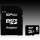 SILICON POWER Micro SDHC Card 8GB (Class 10) with SD Adapter