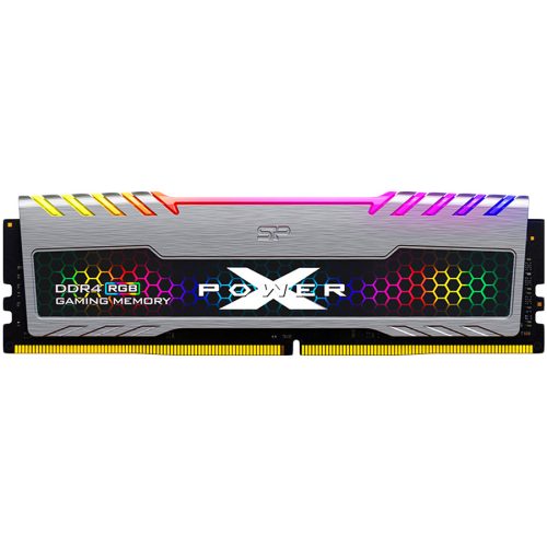 Silicon Power DDR4-3200 CL16 8GB DRAM DDR4 Turbine RGB / U-DIMM Desktop 8GBx1 (1Gx8 SR), 1.35V Heatsink, RGB