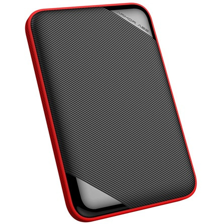 Silicon Power Armor - A62 1TB Portable HDD USB 3.2 Gen 1 Black/Red, Shockproof MIL-STD 810G 516.7 Procedure IV, Water-resistant IPX4, 7mm