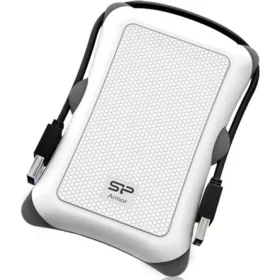   Silicon Power Armor - A30 1TB Portable HDD USB 3.2 Gen 1 Anti-shock, White/Black, MIL-STD 810F Method 516.5 Procedure IV, LED light