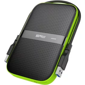   Silicon Power Armor - A60 1TB Portable HDD USB 3.2 Gen1 Black, Shockproof MIL-STD 810G Method 516.6 Procedure IV, Water-resistant IPX4, LED light