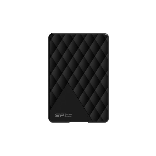 Silicon Power Diamond - D06 1TB Portable HDD USB 3.2 Gen 1 Black, Classic and stylish diamond-check pattern, Slim and light-weighted design, LED light