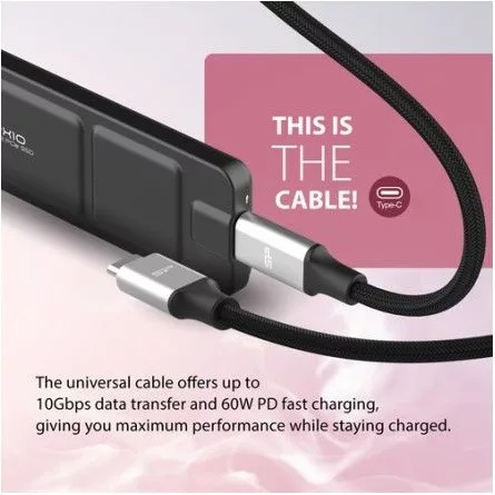 Silicon Power PX10 1TB Portable SSD USB 3.2 Gen2, R/W: up to 1050MB/s; 1050MB/s, Black