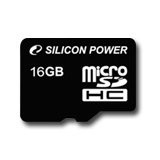 SILICON POWER Micro SDHC Card 16GB (Class 2) without SD Adapter