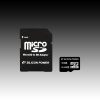 SILICON POWER Micro SDHC Card 16GB (Class 4) with SD Adapter