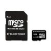 SILICON POWER Micro SDHC Card 16GB (Class 6) with Two Adapters