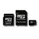 SILICON POWER Micro SDHC Card 16GB (Class 10) with Two Adapters