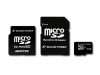 SILICON POWER Micro SDHC Card 16GB (Class 10) with Two Adapters