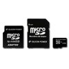 SILICON POWER Micro SDHC Card 16GB (Class 10) with Two Adapters