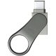 Silicon Power Mobile - C80 16GB Pendrive OTG USB 3.2 Gen 1/Type-C Silver, Shock/water/x-ray-proof