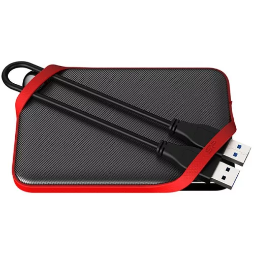 SILICON POWER 2.5" HDD USB 3.2 2TB Armor A62 ütésálló + vízálló, Fekete-Piros