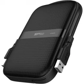   Silicon Power Armor - A60 2TB Portable HDD USB 3.2 Gen1 Black, Shockproof MIL-STD 810G Method 516.6 Procedure IV, Water-resistant IPX4, LED light