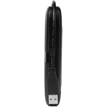 Silicon Power Armor - A60 2TB Portable HDD USB 3.2 Gen1 Black, Shockproof MIL-STD 810G Method 516.6 Procedure IV, Water-resistant IPX4, LED light