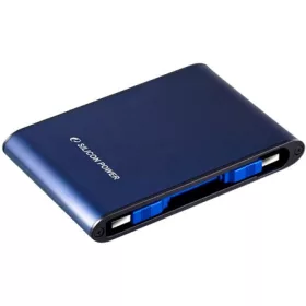   Silicon Power Armor - A80 2TB Portable HDD USB 3.2 Gen 1 Blue, Certificate MIL-STD 810F 516.5/IV, Water-resistant IPX7, Anti-pressure/dust function, Led light