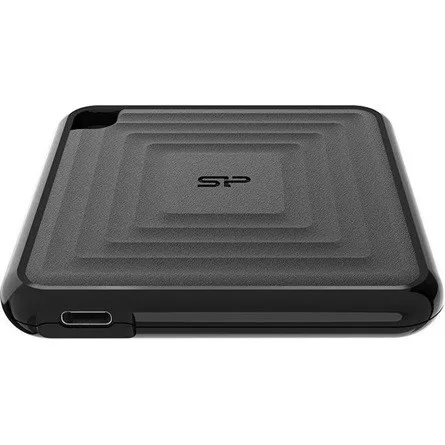 Silicon Power PC60 2TB Portable SSD SATAIII USB 3.2 Gen2 (Type-C) Portable SSD, R/W: up to 540MB/s; 500MB/s, Black