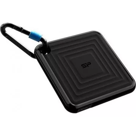 Silicon Power PC60 2TB Portable SSD SATAIII USB 3.2 Gen2 (Type-C) Portable SSD, R/W: up to 540MB/s; 500MB/s, Black
