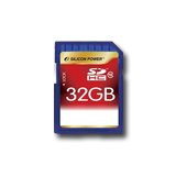 Silicon Power class 10 32GB SD Card SDHC R/W: up to 40/10 MB/s, Shock/water/x-ray-proof, Retail pack